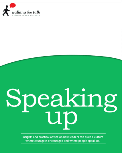 Speaking up Resource page